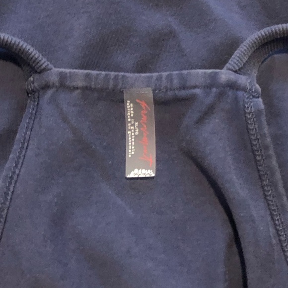 Free People Hot Shot Mini Dress With Pockets In Blue Indigo. NWOT! Sz XS,S,M,XL - Picture 9 of 12